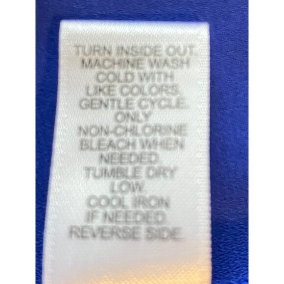 Cato Women’s Long Line Blouse M Blue Pullover Tunic Top Office Lagenlook Vibrant - Picture 5 of 13